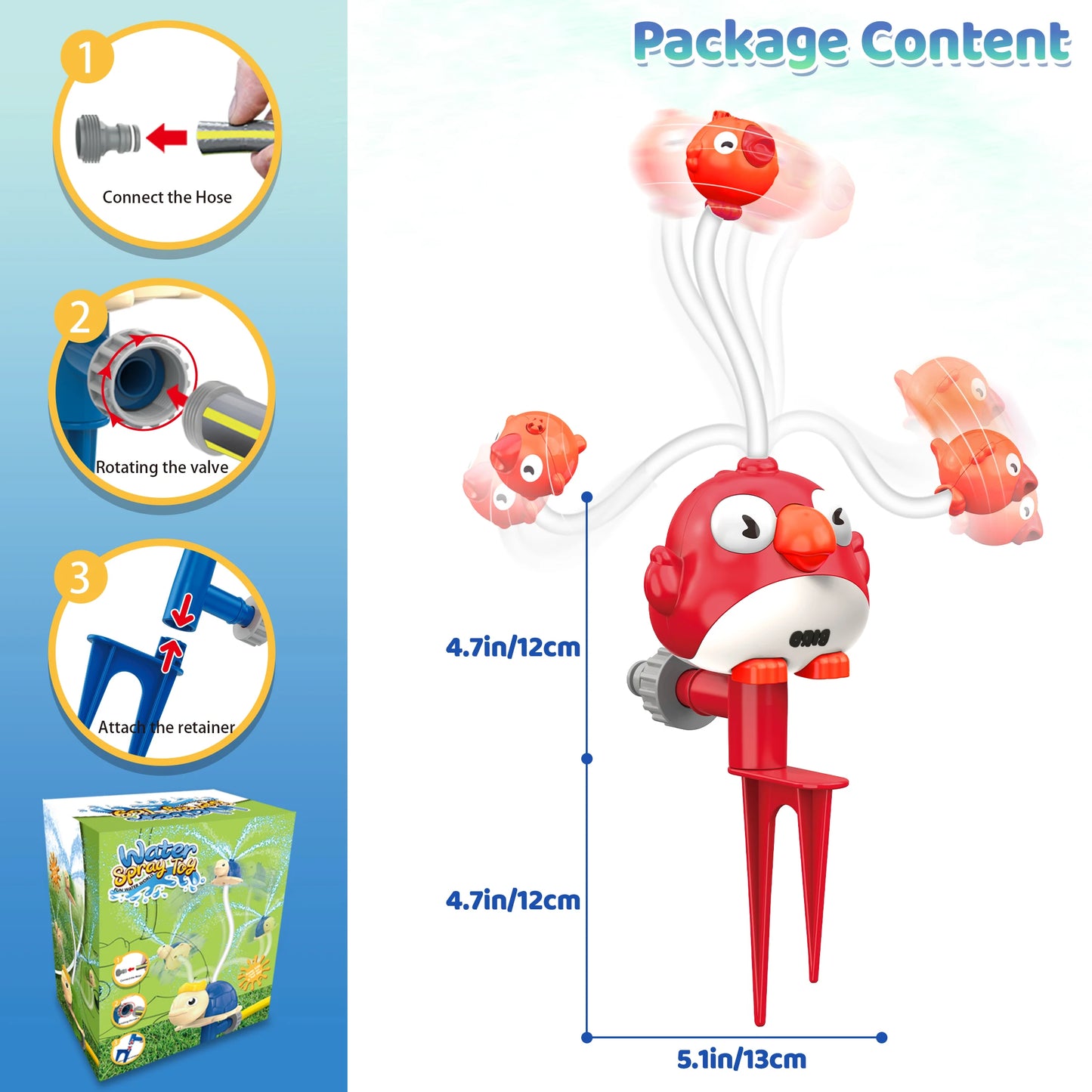 Hign-concerned Bird Shaped Water Spray Toys for Kids