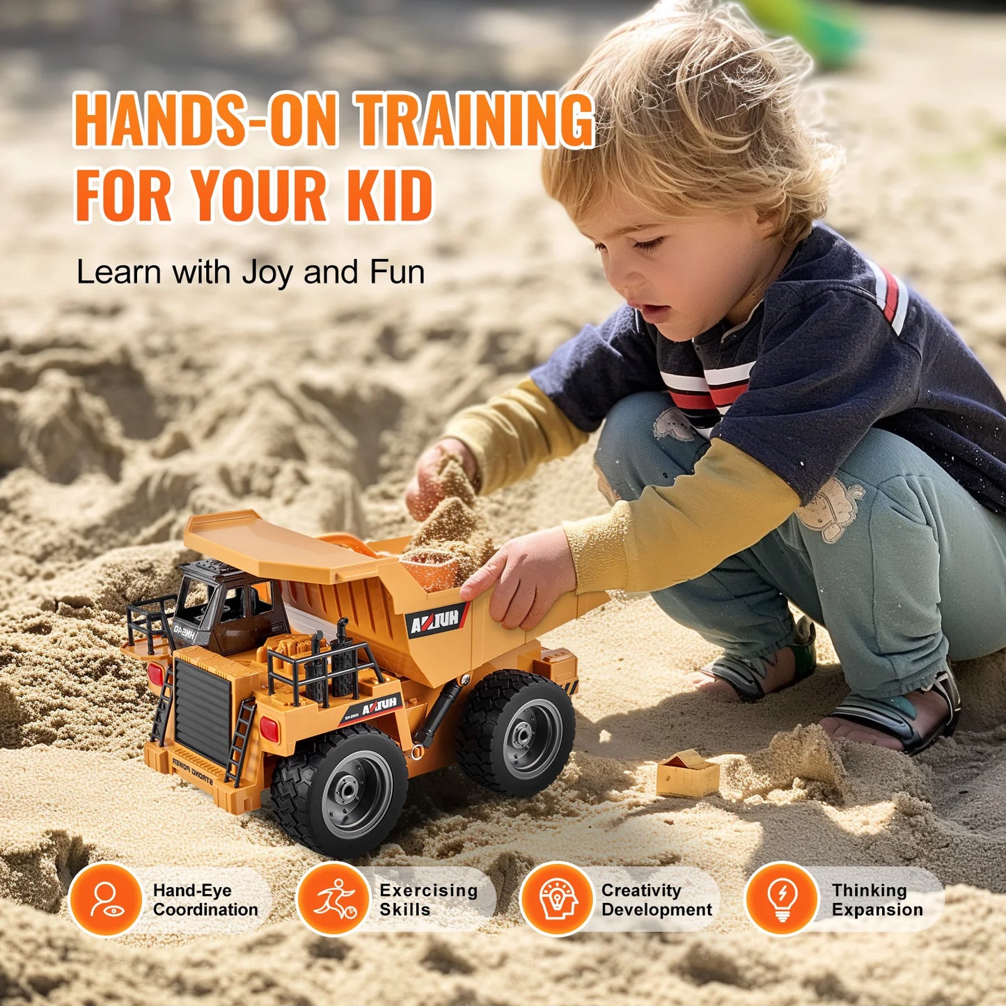 SucceBuy RC Dump Truck Remote Control Toy 9 Channel