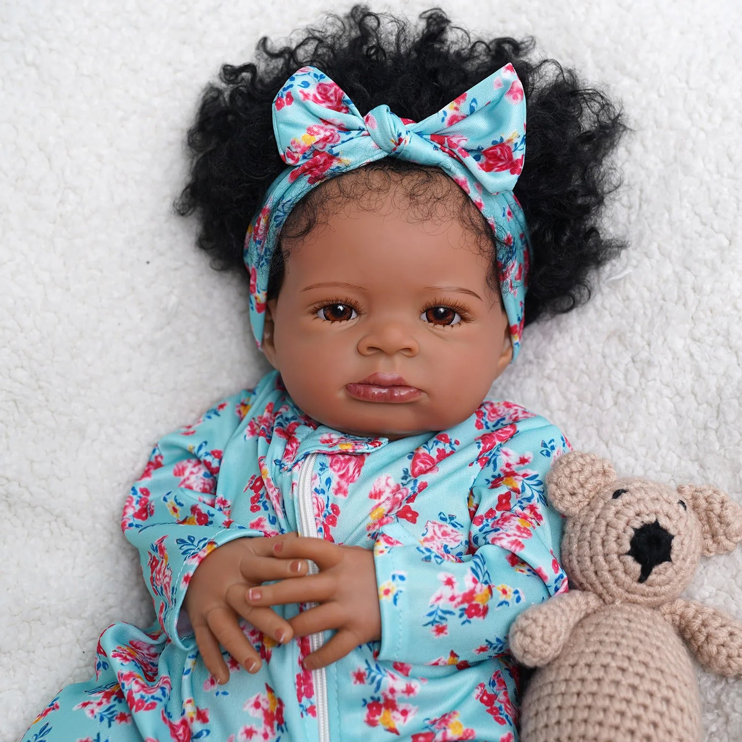 Risbecko Reborn Baby Doll Soft Touch 3D Paint Veins Gift