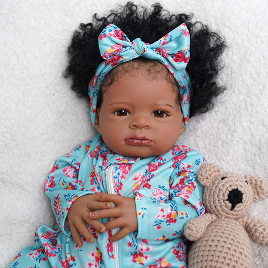 Risbecko Reborn Baby Doll Soft Touch 3D Paint Veins Gift