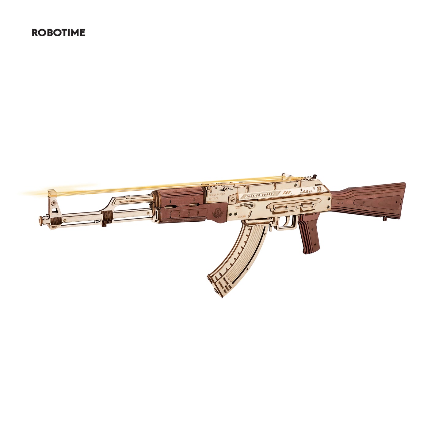 Robotime Rokr AK47 3D Wooden Gun Puzzle Building Kit