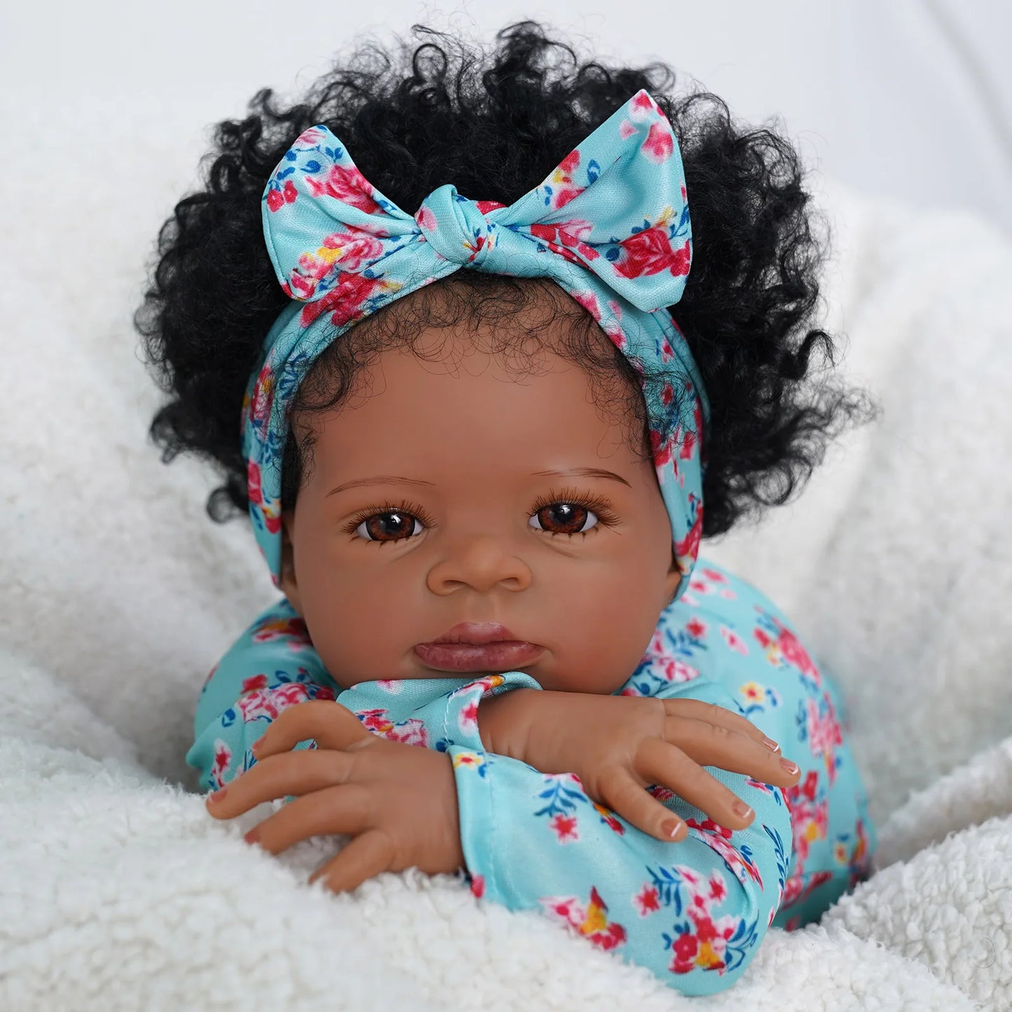 Risbecko Reborn Baby Doll Soft Touch 3D Paint Veins Gift