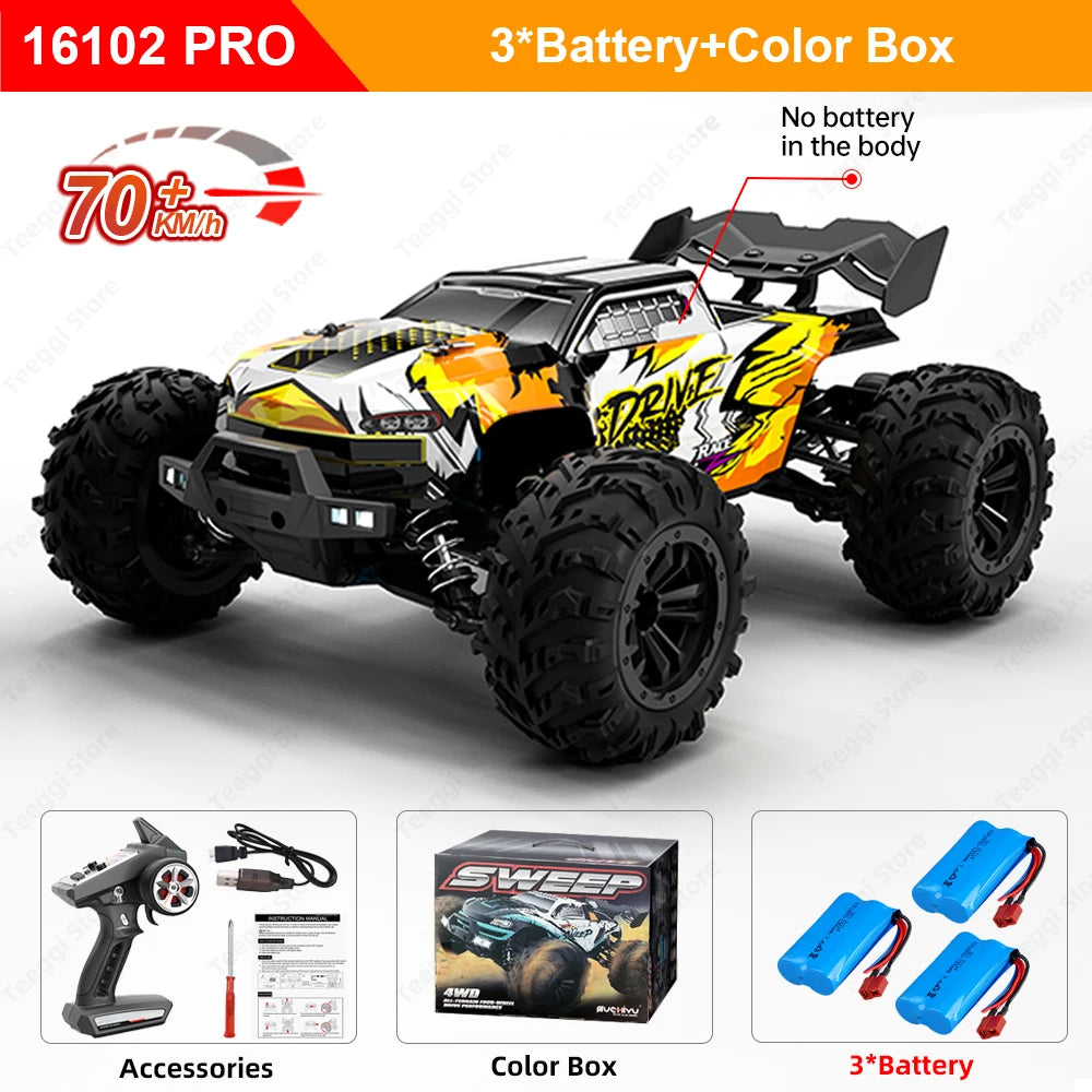 Teeggi 16101 Pro RC Car 4WD LED Drift UltraSpeed Terrain