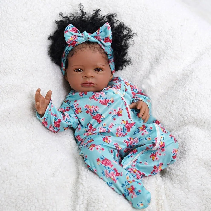 Risbecko Reborn Baby Doll Soft Touch 3D Paint Veins Gift