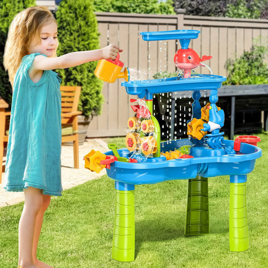 TEMICN Outdoor Sand And Water Toy With Funnel And Shovel