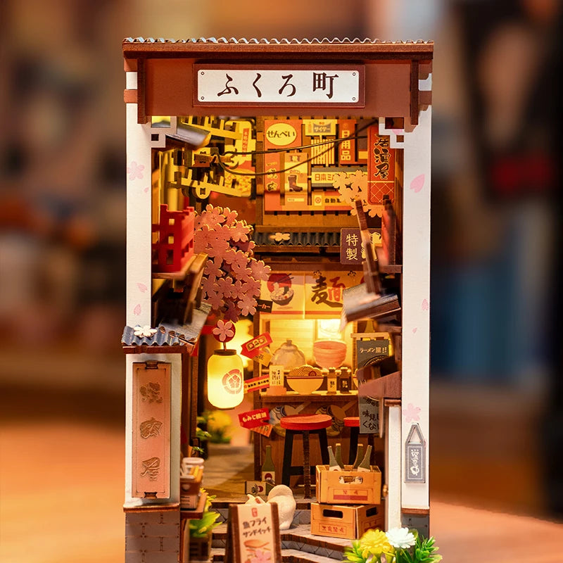 Robotime Sakura Wine Alley Japanese Style Book Nook Kit