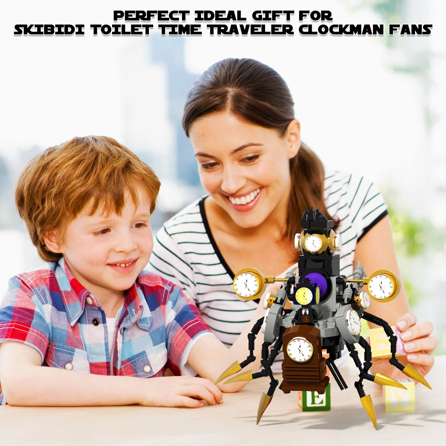 Tenhorses Time Traveler Clockman Building Set Skibidi
