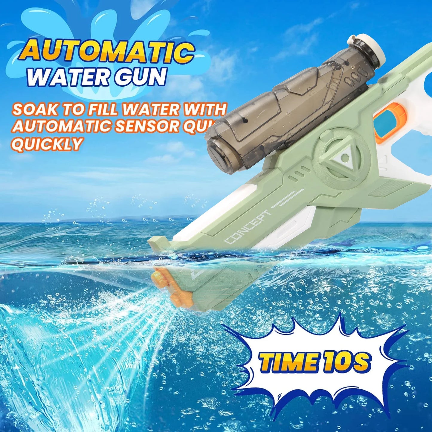 Hasbro Electric High Pressure Water Gun Toy Pistol Outdoor
