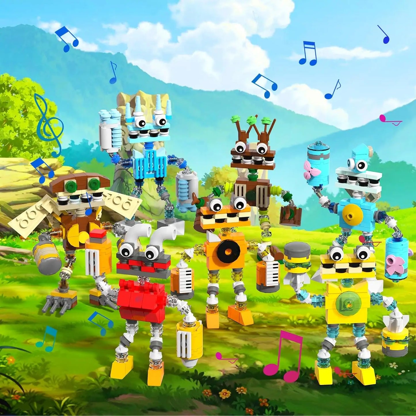Wubbox Sing Monsters Building Set 639 Pieces 7 In 1
