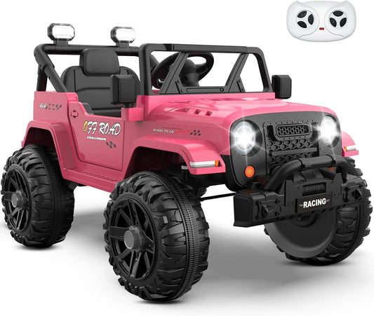 SHXI 12V Ride On Truck for Kids Remote Control Bluetooth