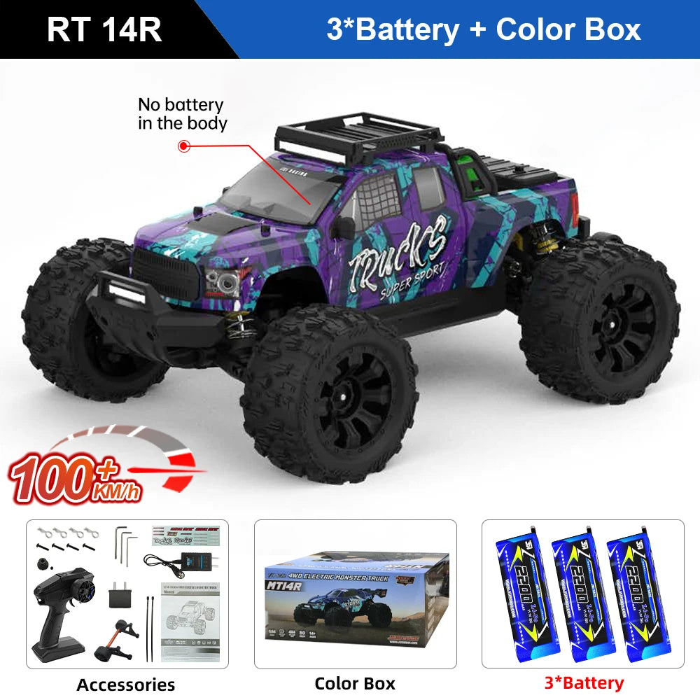 Teeggi High Speed RC Car 4WD Brushless 3S Offroad Truck