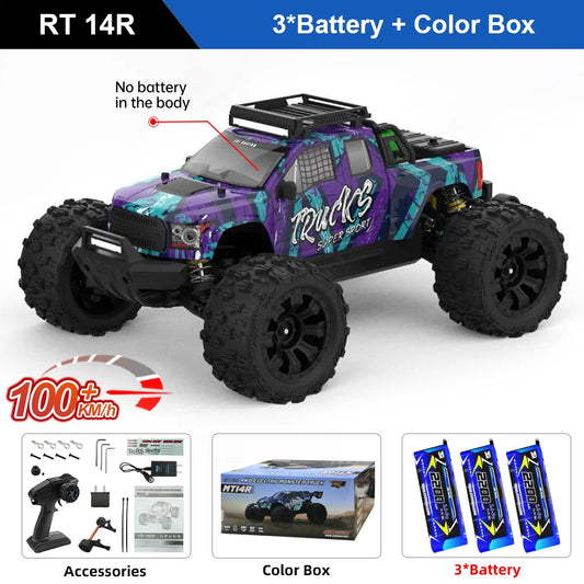 Teeggi High Speed RC Car 4WD Brushless 3S Offroad Truck