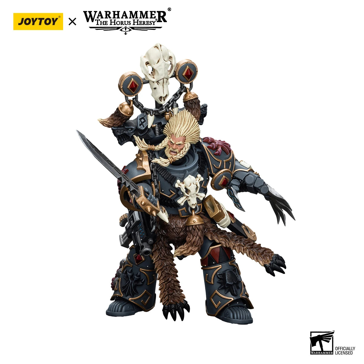 Joy Toy Warhammer Space Wolves Geigor Fell Hand Figure