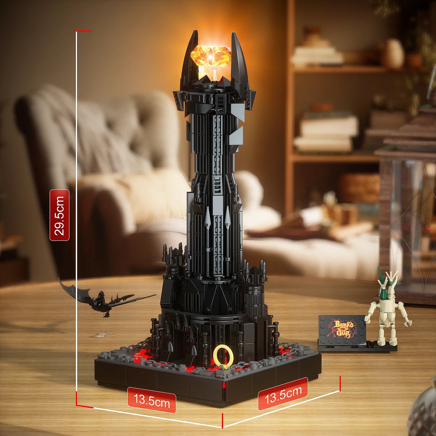 BuildingBoat Dark Tower LED Building Blocks Kit Architecture