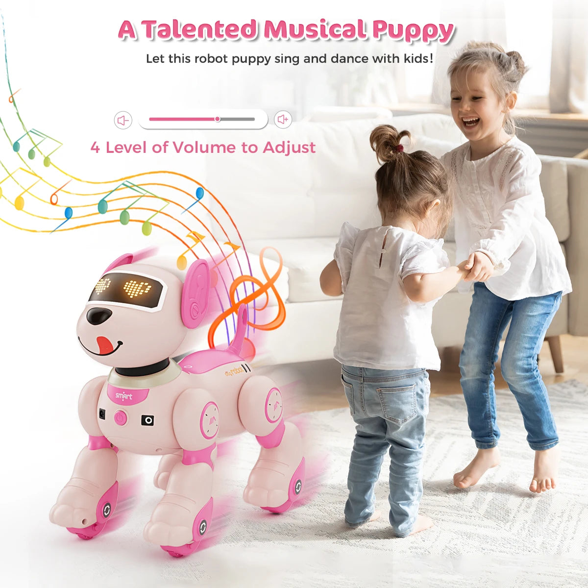 VATOS Robot Dog Toy Remote Control With Voice Commands