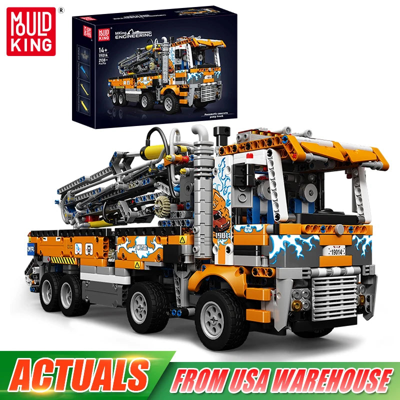 Mould King 19014 Pneumatic Truck Building Block Set