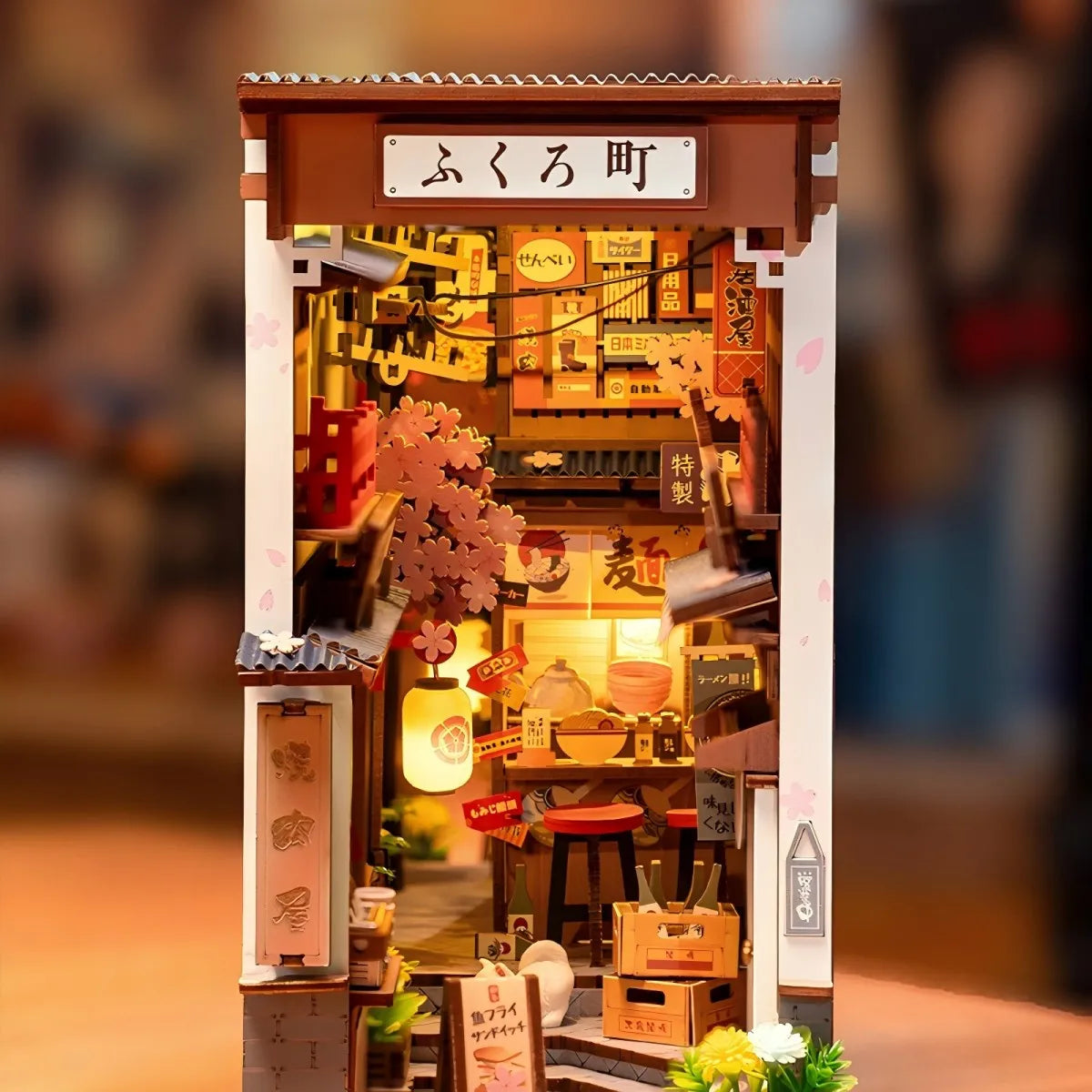 Robotime Sakura Wine Alley Japanese Style Book Nook Kit