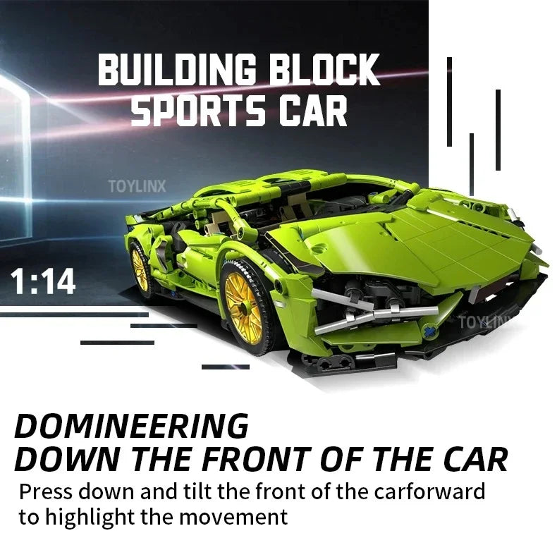 Kbox 3696PCS Supercar Building Blocks Toy Gift For Boys