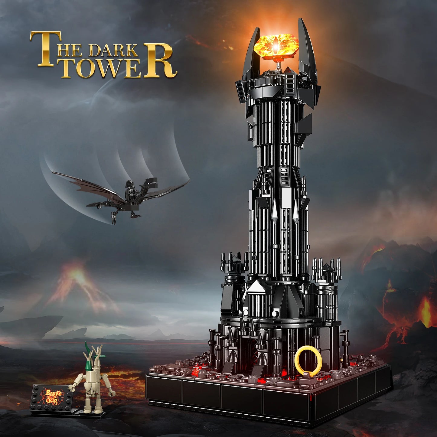 BuildingBoat Dark Tower LED Building Blocks Kit Architecture