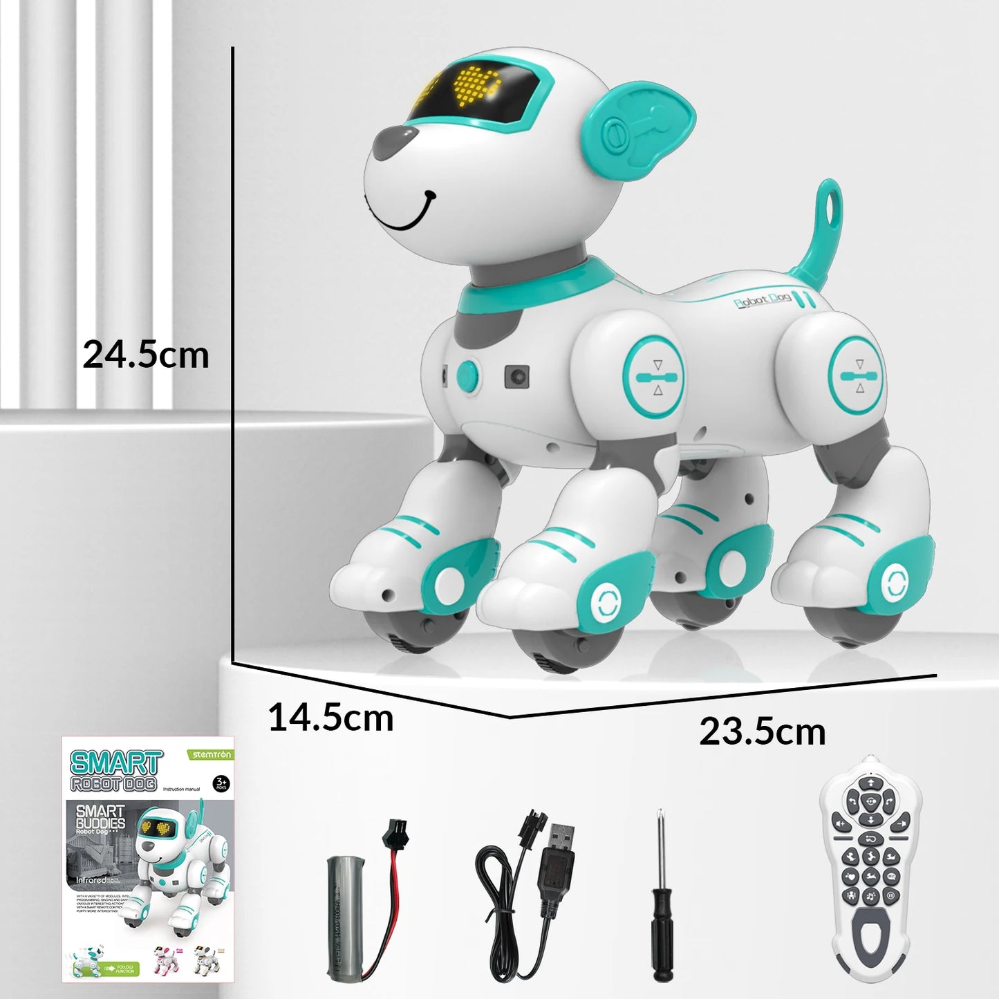 Hign-concerned STEMTRON Remote Control Robotic Dog Toy