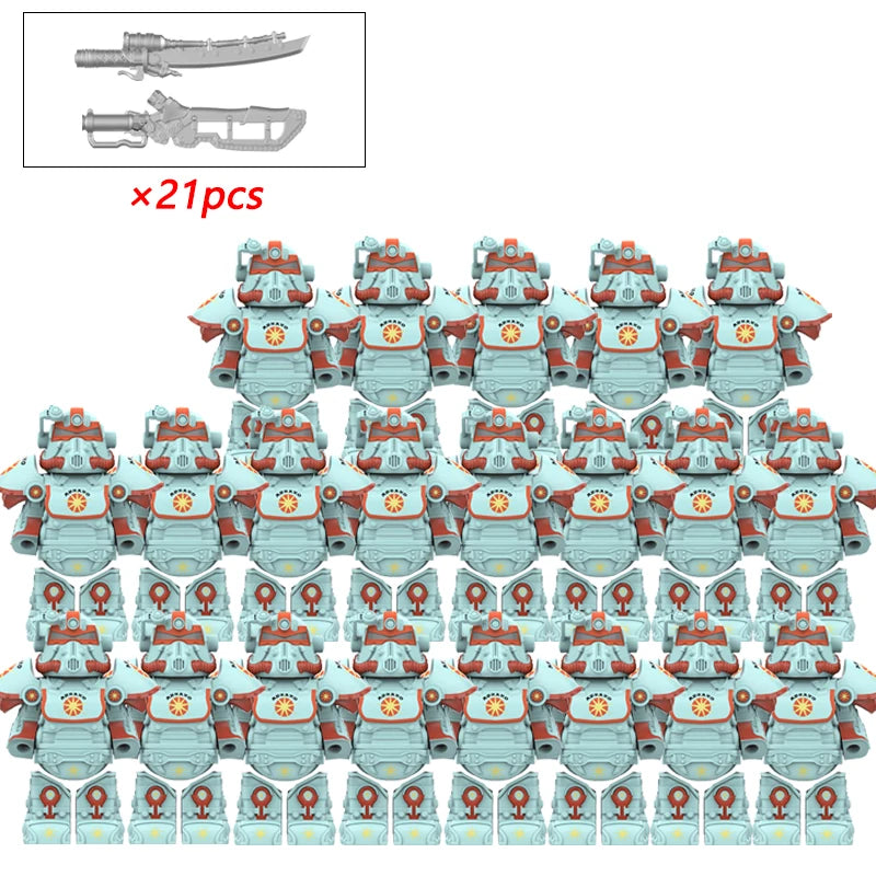 T 51 Mecha Power Armor Building Blocks Soldier Figures