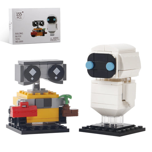 Bibilock WallE And Eve Minifigures Building Blocks Set