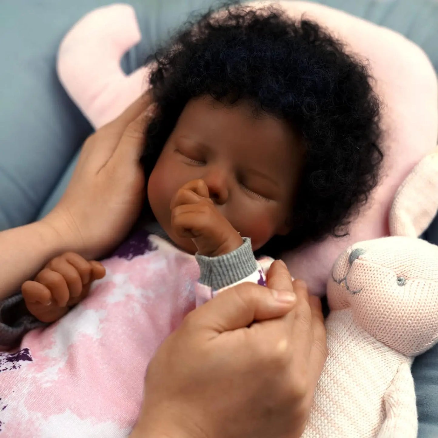 Babeside Lifelike Reborn Baby Doll Soft Newborn African