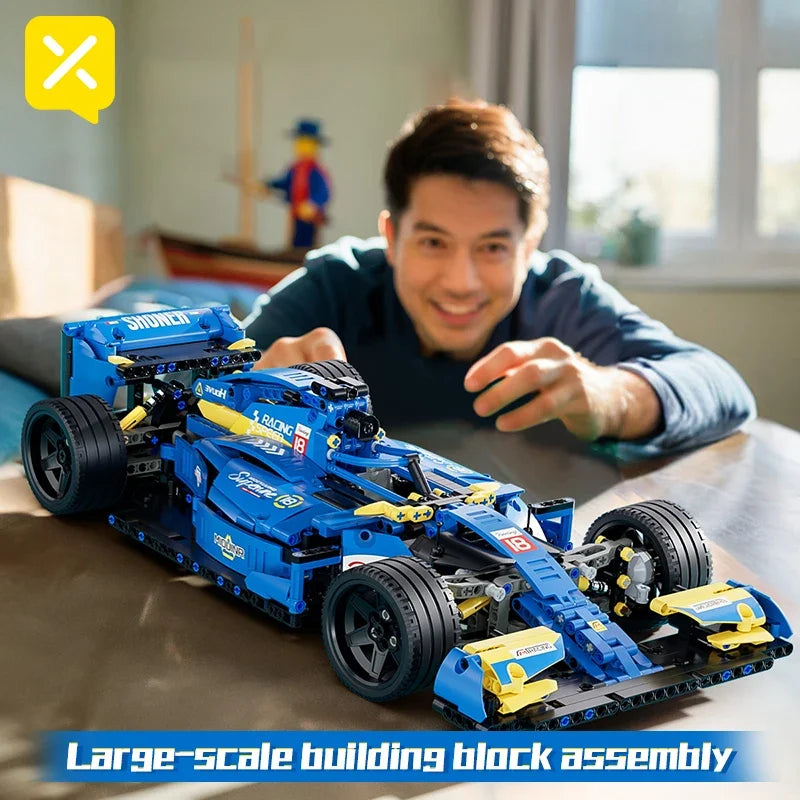 Kbox F1 Formula Racing Car Building Block Toy Desk Decor
