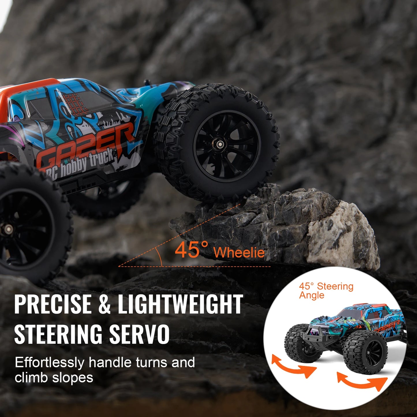 SucceBuy 4WD RC Car Off Road Truck With Adjustable Speed