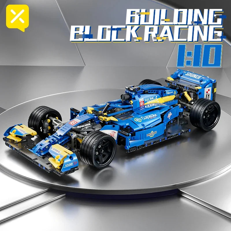 Kbox F1 Formula Racing Car Building Block Toy Desk Decor