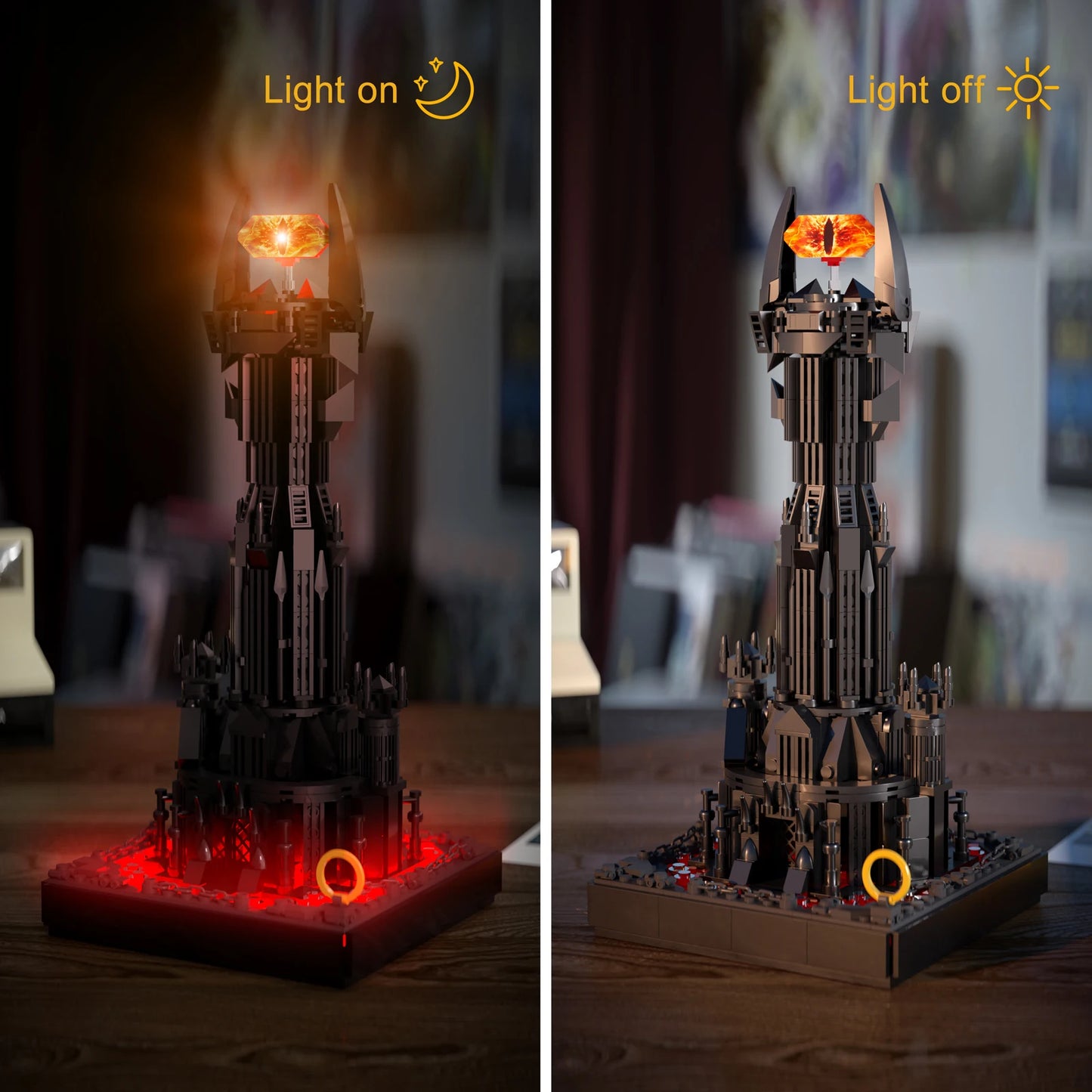 BuildingBoat Dark Tower LED Building Blocks Kit Architecture