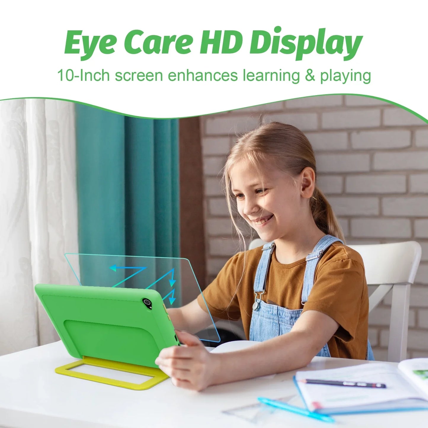 URAOC Kids Tablet Octa Core 64GB ROM 1TB Expandable