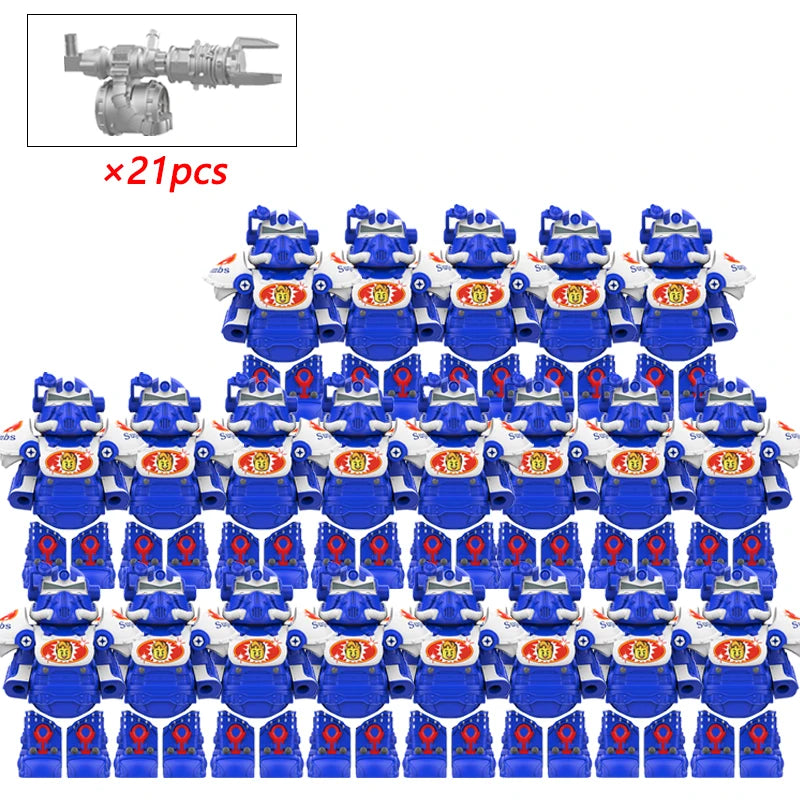 T 51 Mecha Power Armor Building Blocks Soldier Figures