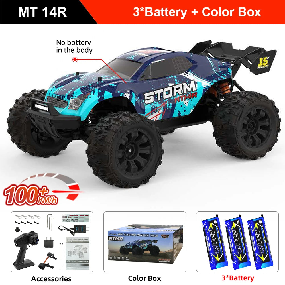 Teeggi High Speed RC Car 4WD Brushless 3S Offroad Truck