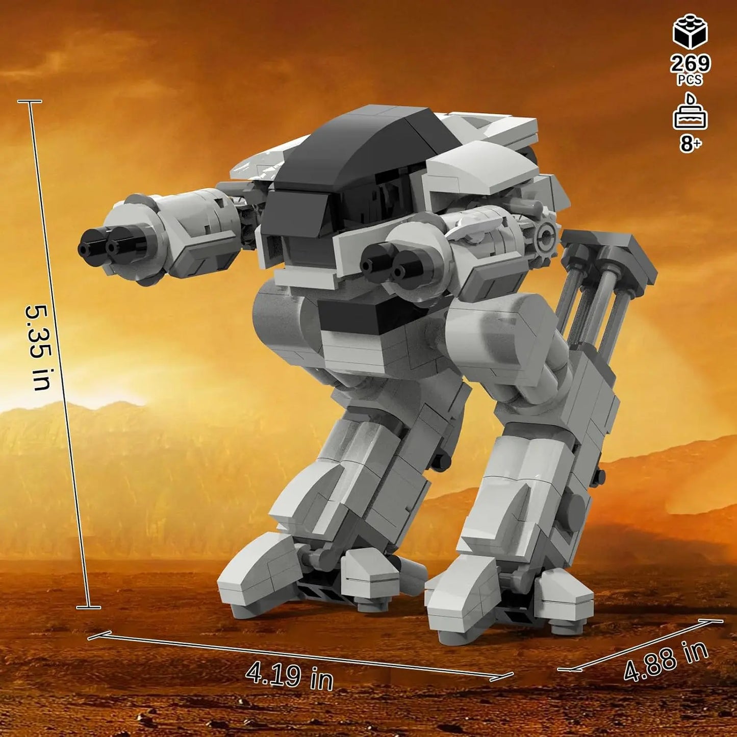 ED209 Warrior Robot Mecha Building Blocks Set Enforcement