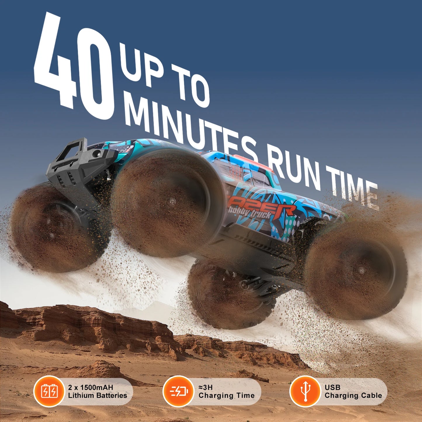 SucceBuy 4WD RC Car Off Road Truck With Adjustable Speed