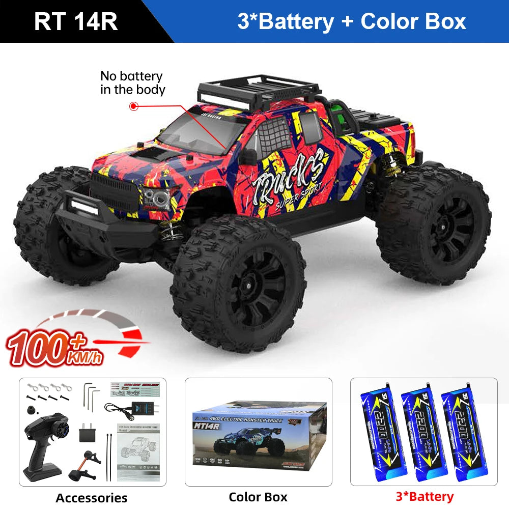 Teeggi High Speed RC Car 4WD Brushless 3S Offroad Truck
