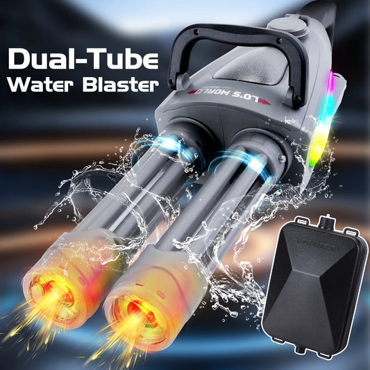 Gatling Electric Water Gun With Backpack Light And Sound