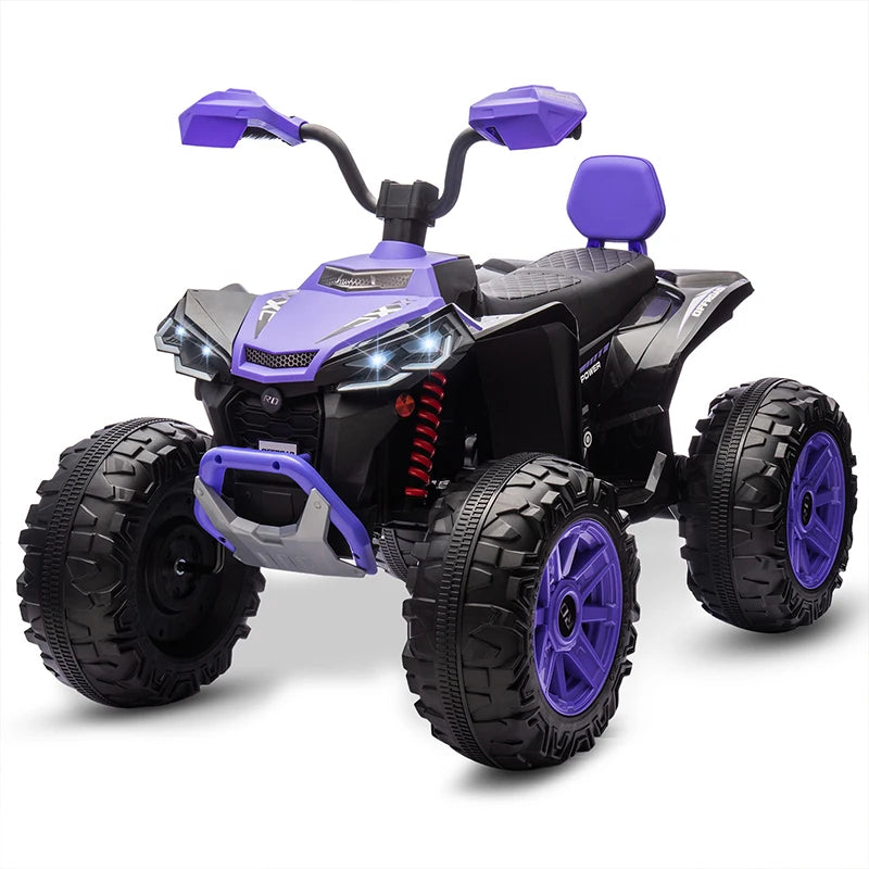 Mukidy 24V Kids Electric Vehicle Four Wheeler Ride Toy Car