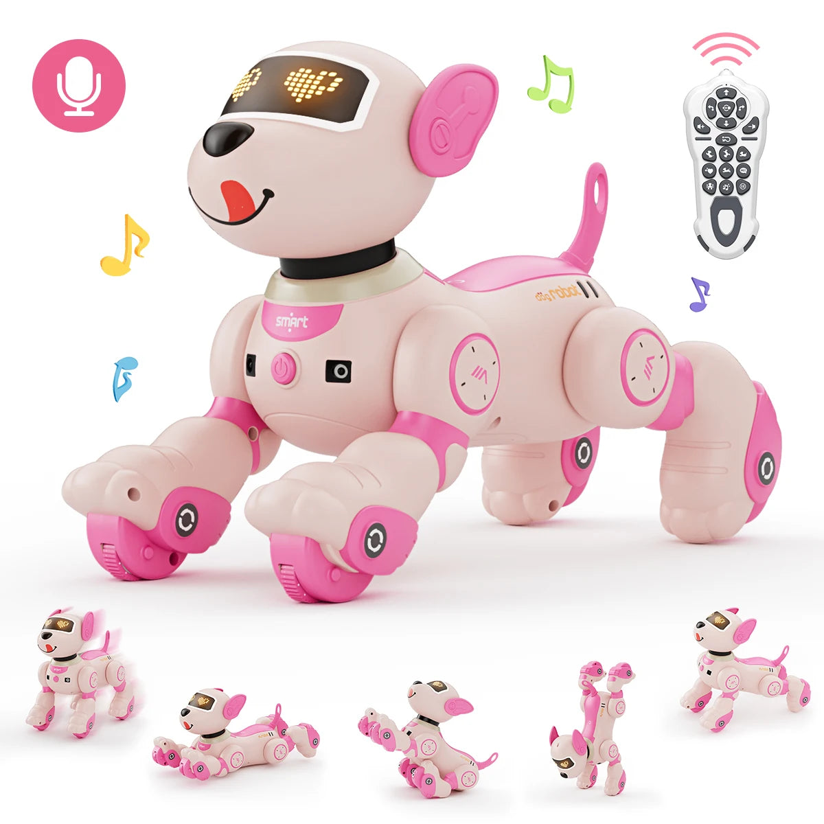 VATOS Robot Dog Toy Remote Control With Voice Commands