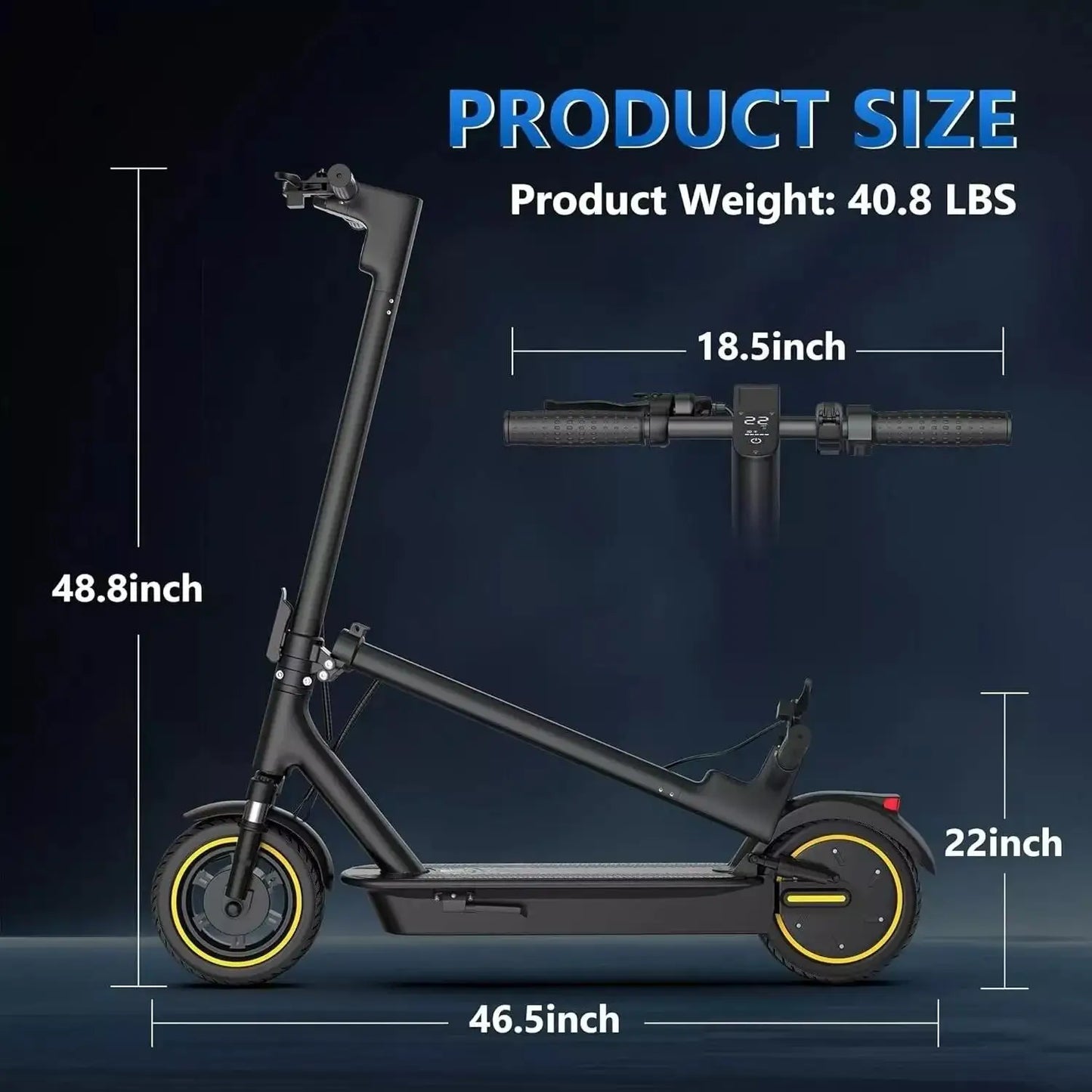 Ladped LPMAX Electric Scooter 22MPH Dual Shock Long Range
