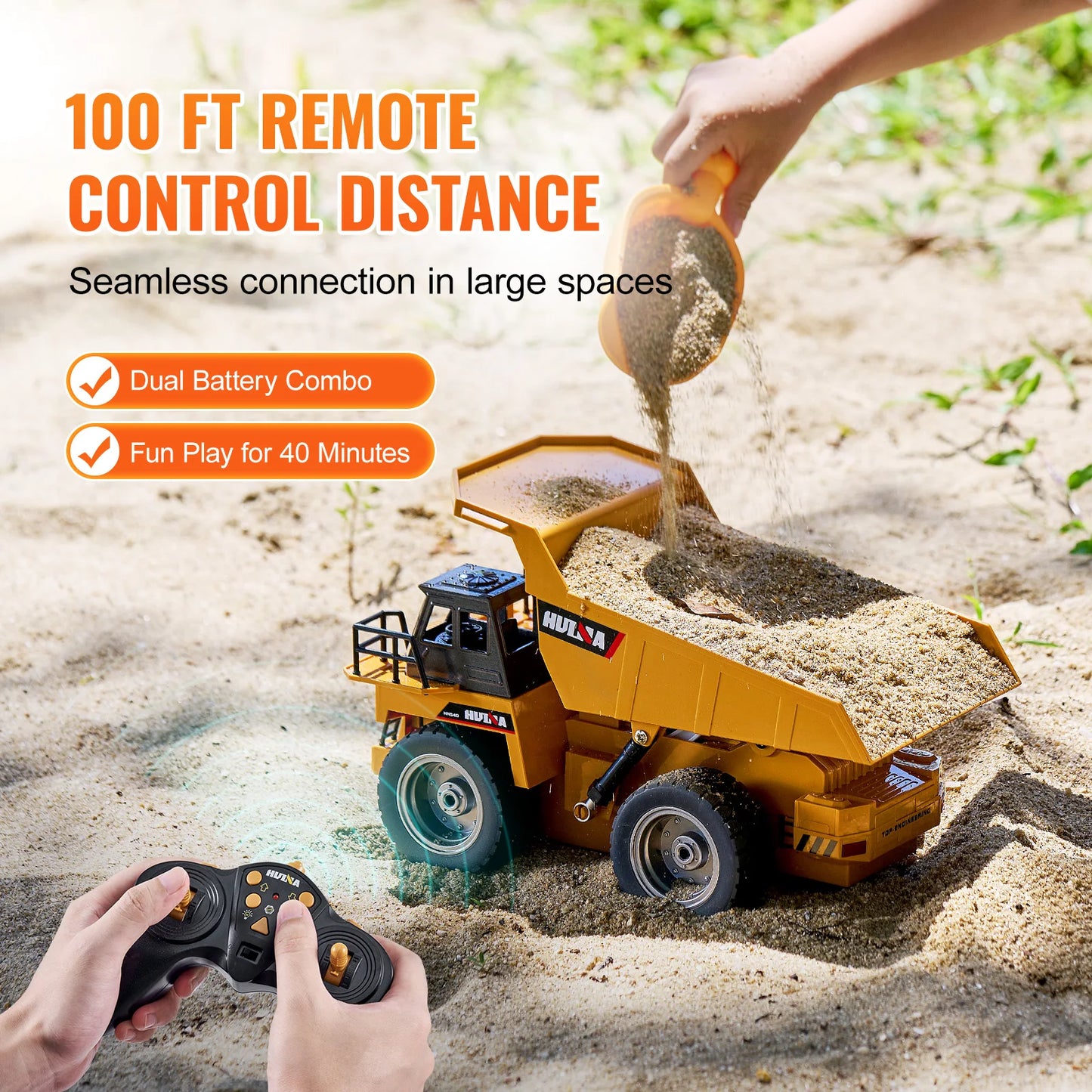 SucceBuy RC Dump Truck Remote Control Toy 9 Channel