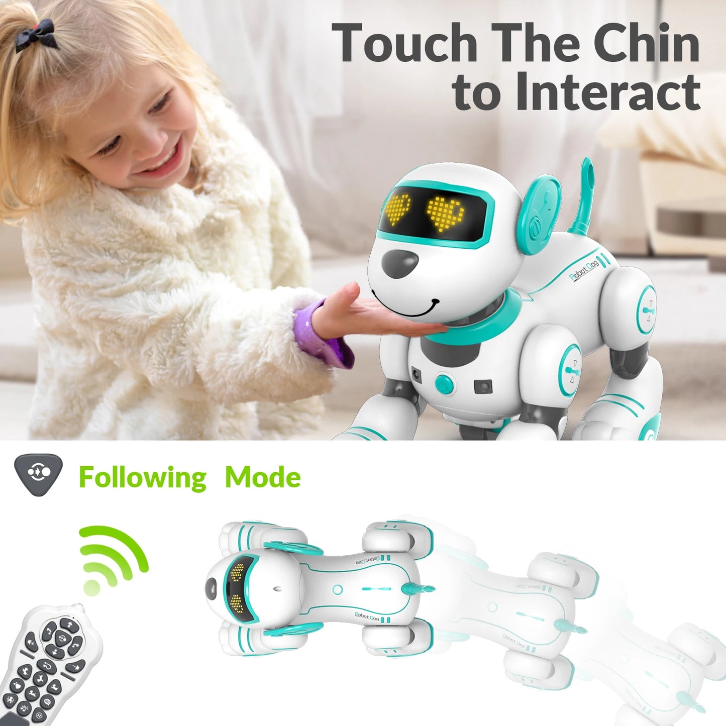 Hign-concerned STEMTRON Remote Control Robotic Dog Toy