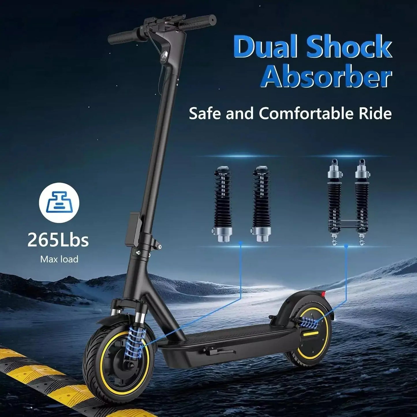 Ladped LPMAX Electric Scooter 22MPH Dual Shock Long Range