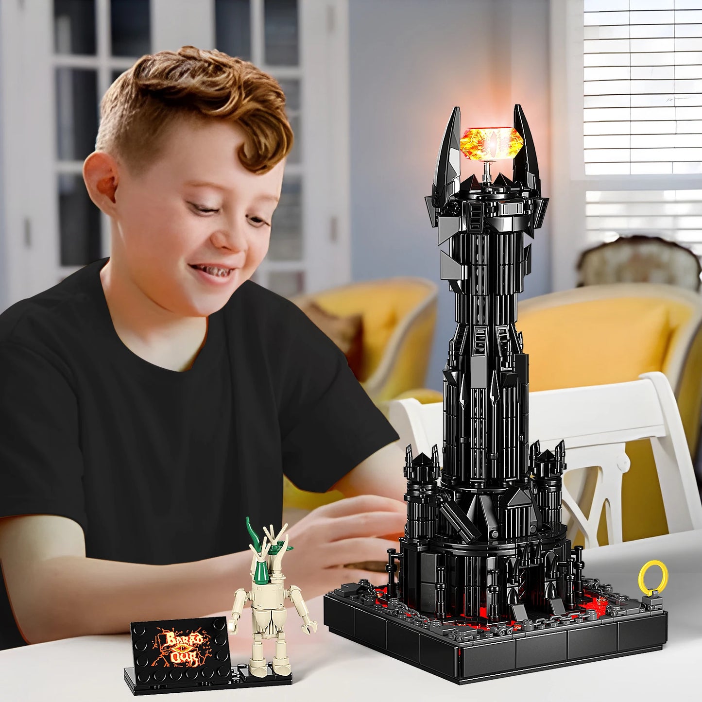 BuildingBoat Dark Tower LED Building Blocks Kit Architecture