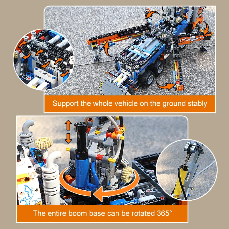 Mould King 19014 Pneumatic Truck Building Block Set