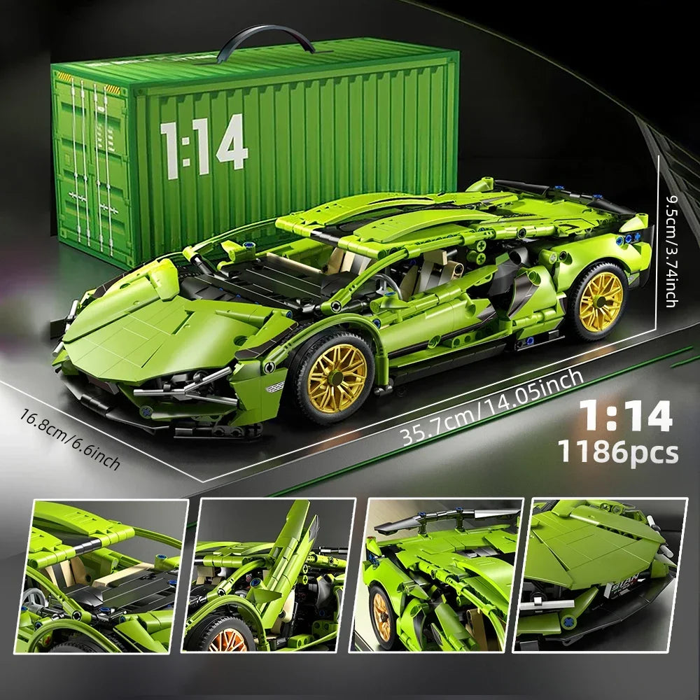Kbox 3696PCS Supercar Building Blocks Toy Gift For Boys