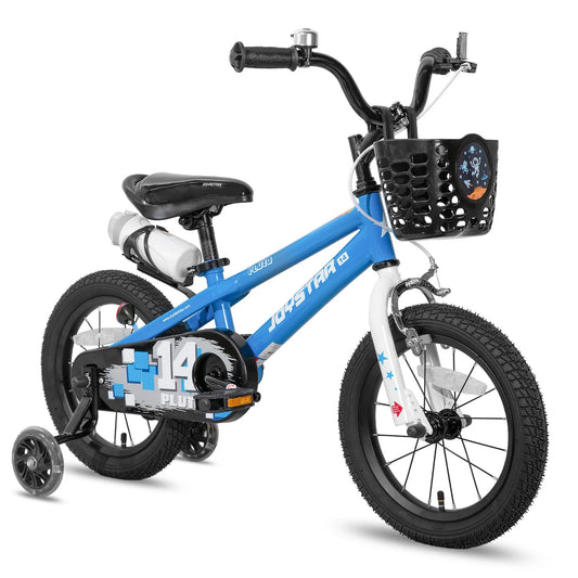 JOYSTAR Kids Bike With Light Up Training Wheels Ages 3-12