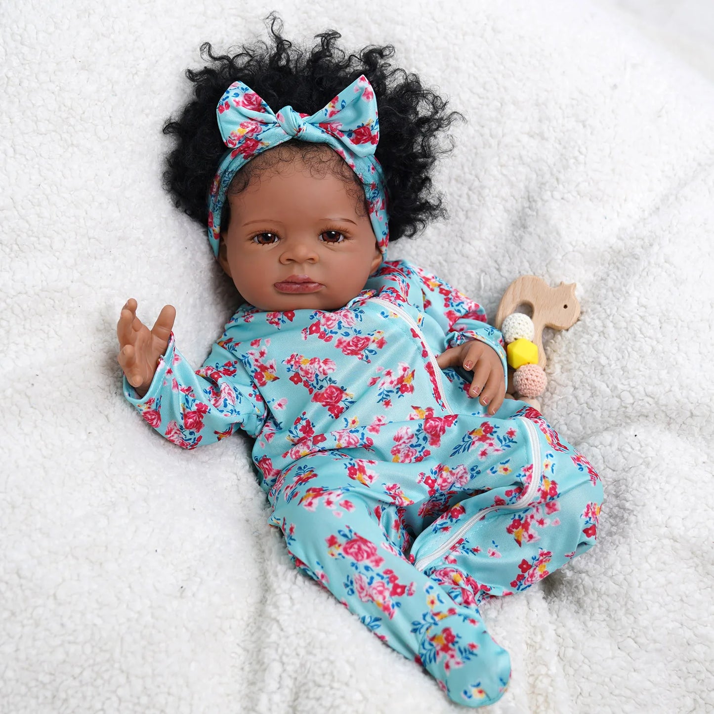 Risbecko Reborn Baby Doll Soft Touch 3D Paint Veins Gift