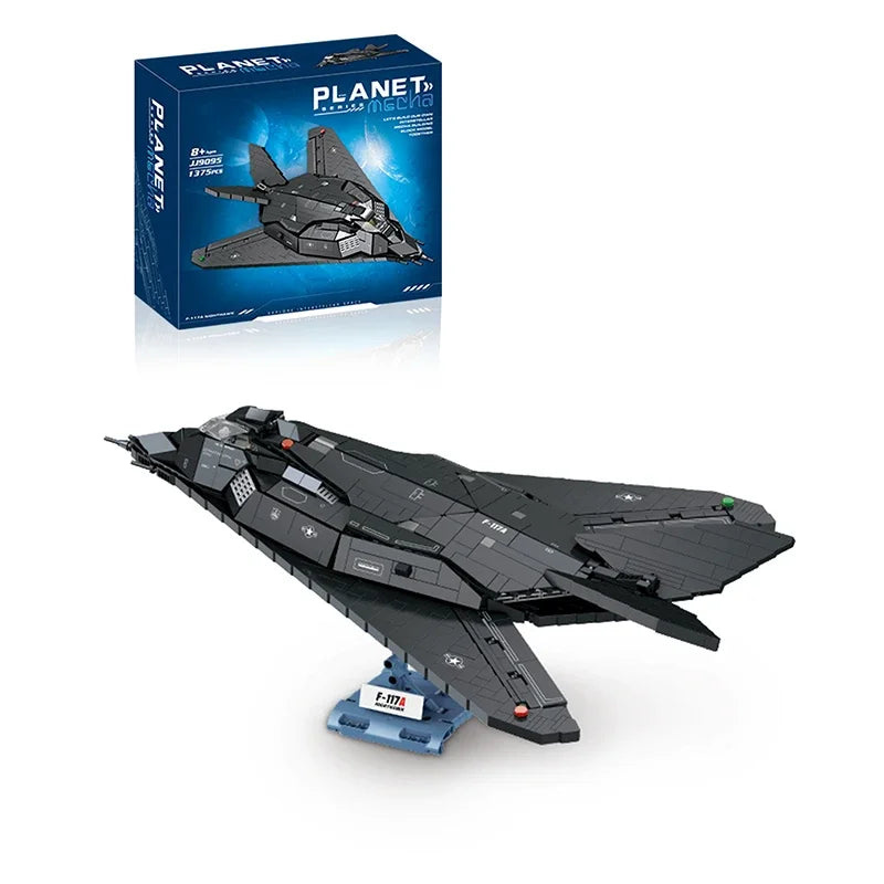 AMAZINGBLOKSCE F117 Building Blocks Stealth Aircraft